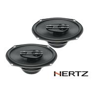 Hertz CX 690 - Altavoces coaxiales de 3 vías de 6x9 con woofer de Polipropileno, Tweeter Pei y Alta dinámica para Sistemas de Coche, 300 W Pico