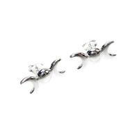 Par de aretes de plata esterlina Triple Moon Goddess Maiden Mother Crone