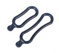 Par de bandas de silicona de diseño elegante perfecto para fijar tus faros LED y luces traseras de bicicleta de forma segura (2 vendajes)