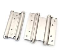 Par de bisagras de resorte de doble acción de acero inoxidable de 15,24 cm