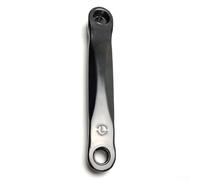 Par de brazos de manivela para bicicleta estática de 170 mm, material de hierro para pedales de rosca M14, se adapta a la mayoría de máquinas de ciclismo de interior (manivela izquierda)