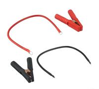 Par de cables de batería equipados con clips de cocodrilo adecuados tanto para aplicaciones automotrices como marinas que funcionan con un voltaje estándar de 12 V