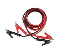 Par de cables de prueba de pinzas de cocodrilo 14 para AWG para pruebas eléctricas, cable de alambre de silicona para uso con multímetros y solución de problemas de dispositivos electrónicos