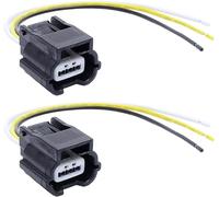 Par de cables PDC de 3 pines para sensor de aparcamiento de 15 cm 56431345 compatible con Renault