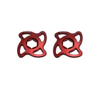 Par de casquillos de ajuste de precarga Accossato rojos con hexágono interno de 22 mm para Aprilia Rsv4 Factory - Sbk Racing 2009 a 2010 (CC 1000)