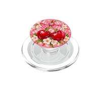 Par de Cerezas con Lazo a Cuadros PopSockets PopGrip para MagSafe