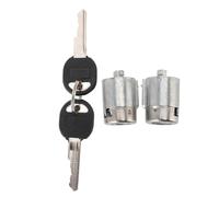 Par de cilindros de cerradura de puerta delantera con 2 llaves de repuesto de metal compatibles con C2500 C3500 K2500 K3500 1995-2000