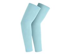 Par de coderas protectoras para niños, color azul | Dos mangas acolchadas azules tienen un perfil con forma que cubre la zona del codo, formando un par de deportes protectores a