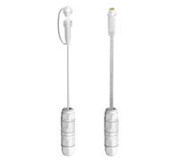 Par de conectores de cable de 3 pines (paquete de 2) para prisma de luces permanentes para exteriores, kit de empalme impermeable IP68 para luces cortables Govee H707A/B/C, juego macho y hembra