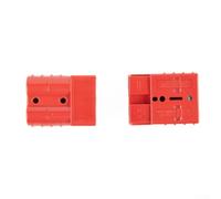 Par de conectores para 50 A, 120 A, 600 V, conexión de cable con contactos plateados y carcasa de Ppo gris para aplicaciones industriales (rojo-50 A)