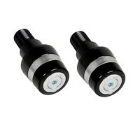 Par de contrapesos Accossato con inserto de color plateado para manillar con rosca M16 x 1,5 para Yamaha Xj6-S Diversion de 2009 a 2015 (CC 600)