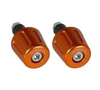 Par de contrapesos Accossato naranja para manillares con orificio interior Ø de 12 mm a 20 mm para Yamaha V-Max 2009 a 2016 (CC 1700)