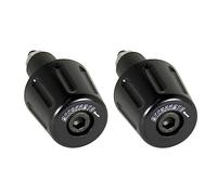 Par de contrapesos Accossato negro para manillares con agujero interior Ø de 12 mm a 20 mm para Yamaha Xj6-S Diversion de 2009 a 2015 (CC 600)