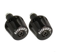 Par de contrapesos Accossato negro para manillares con agujero interior Ø de 12 mm a 20 mm para Yamaha Xj6-S Diversion de 2009 a 2015 (CC 600)