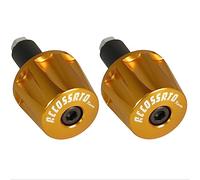 Par de contrapesos Accossato oro para mancuernas con agujero interior Ø de 12 mm a 20 mm para Suzuki Gsx 1400 desde 2002 hasta 2005 (CC 1400)