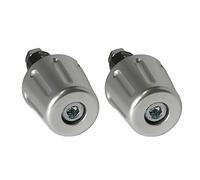 Par de contrapesos Accossato plata para manillares con agujero interior Ø de 12 mm a 20 mm para Yamaha Xj6-S Diversion de 2009 a 2015 (CC 600)