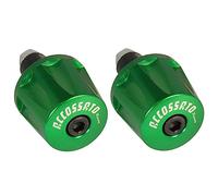 Par de contrapesos Accossato verdes para mancuernas con agujero interior Ø de 12 mm a 20 mm para Aprilia Mana Gt 2009 a 2016 (CC 850)