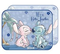 Par de Cortinas Laterales Tataway Stitch & Angel para Coche, 44 × 35 cm, sombrilla para Ventana, protección Solar y térmica, diseño Colorido de Disney para niños