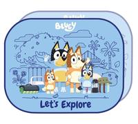 Par de Cortinas Tataway Bluey para Laterales de Coche, 44 x 35 cm, Parasol para Ventana, protección Solar y térmica, diseño Colorido para niños