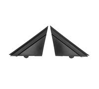 Par de Cubiertas de Bandera para Espejo de Puerta 1SH17KX7AA, Repuesto de Decoración Negra Izquierda Derecha para FIAT 500 201 (negro)