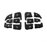 Par de cubiertas de botón de interruptor de volante de coche compatible con Mercedes para Benz W176 W246 C117 W218 W156 W166 W292 X166 X218 X156 W463 R172 pieza de repuesto