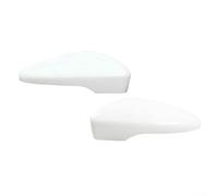 Par de cubiertas de espejo retrovisor blanco para CC para Eos para Scirocco para Passat 2009-2017, ABS espejo de puerta clip en carcasas, carcasa pintada izquierda derecha accesorios exteriores
