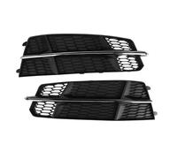 Par de cubiertas de rejilla de luz antiniebla delantera 4G0807681AN de repuesto for Audi A6 C7 2014 2015 2016 2017 2018 A6L(With Chrome)