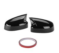 Par De Cubiertas Laterales Para Ford Para Focus 2 3 MK2 MK3 Para Mondeo MK4 2008-2018 Tapas De Espejo Retrovisor Estilo Bocina. Cubierta Espejo Retrovisor(Glossy Black)