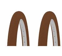 Par de Cubiertas para Bicicleta BMX 20" x 2.125 (57-406), 2 Unidades (Marron)