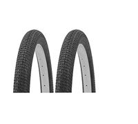 Par de Cubiertas para Bicicleta BMX 20" x 2.125 (57-406), 2 Unidades (Negro)