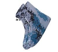 par de Cubrezapatos Antideslizantes Impermeables Plegables Azules con Cubiertas de Zapatos de PVC de Tobillo Alto para Mal Tiempo Al Aire (XL)