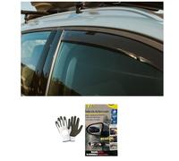 Par de deflectores de aire y lluvia para coche, compatibles con Renault Espace (7 plazas) 5P desde 2015 en adelante (19689) antiviento para ventana, protección con barra de cristal