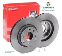 PAR DE DISCOS DE FRENO BREMBO ANT PARA OPEL ADAM-ASTRA G-H-CORSA D-E-MERIVA-Z...