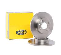Par de Discos de Freno Imanes Marelli para Nissan Micra II 2 K11 1992-2003