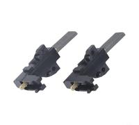 Par de escobillas de carbón para lavadoras de carga frontal para aspiradora, caramelo, ariston, indesit, apto para modelos de motor Ceset, 53 mm de longitud, piezas de repuesto negras, juego de 2