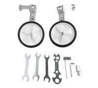 Par de estabilizadores de bicicleta multivelocidad para bicicletas de 16 a 24 pulgadas, ruedas de entrenamiento verticales ajustables para ayudar a los nuevos ciclistas a mantener el equilibrio