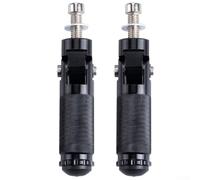 Par de estribos plegables CNC para motocicleta trasera - Reposapiés plegables de aluminio M8 - Antideslizante para Dirt Bike & E-Bike(B)