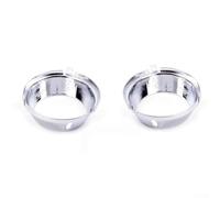 Par de faros antiniebla delanteros para Mercedes W204 C63 2008-2011, kit de ajuste plateado de repuesto para parachoques de plástico