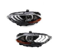 Par de faros delanteros Compatible con Ford Mustang 2018, 2019, 2020 y 2021, conjunto de faros LED for coche, luces altas y bajas, DRL, luz de ajuste de 12 V C(Headlight)