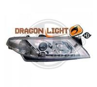 Par De Faros LED Dragon DRL Cromados Renault Laguna 01-05