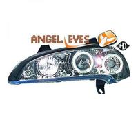 Par De Faros Proyector LHD Ojos De Ángel Claro Cromo H1 H1 Para Vauxhall Tigra