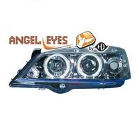 LHD Faros Proyectores Par Angel Eyes Claro Cromo Para Opel Astra G 97-04