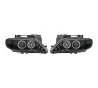 Par De Faros Proyector LHD Ojos De Ángel Claros Negros Para Citroën Xsara Break