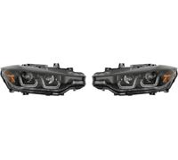 Par De Faros Xenón Proyector LED Dragon DRL Negro BMW F30 31 2011-15
