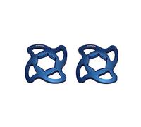 Par de férulas de ajuste de precarga Accossato azul con hexágono interno de 19 mm para Kawasaki Z750 R 2011 a 2013 (CC 750)