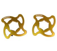 Par de férulas de ajuste de precarga Accossato oro con hexágono interno de 14 mm para Kawasaki Zzr 1400 desde 2006 hasta 2018 (CC 1400)