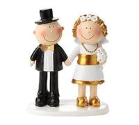 Par de figuras para decoración de torta/mesa 50 aniversario bodas de oro
