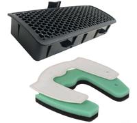 Par de filtros de algodón y malla para aspiradoras LG VC4220 VK5320 ADQ73573301 para ayudar a mantener la limpieza interna y la función (C)