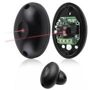 Par de Fotocélulas Infrarrojas Universales 12/24V AC DC para Puertas Automáticas y Garajes - Sensor de Seguridad Exterior con Filtro Solar, Alcance de 2m-25m, IP55