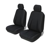 Par De Fundas para Asientos Delanteros para S-MAX Universales Diseño De Huella Neumático Protectores Todo Incluido Protector Asiento(Black)